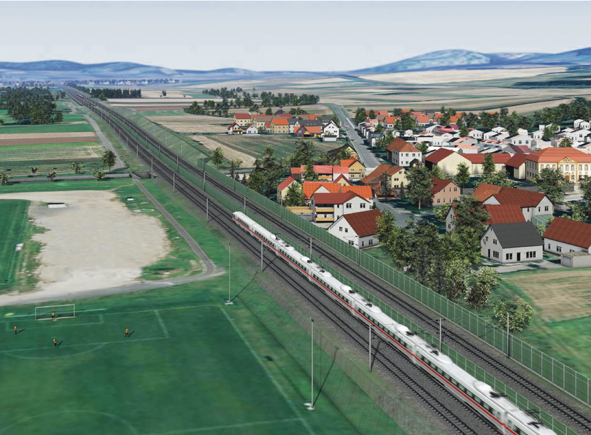 Streckenverlauf bei Unterleiterbach